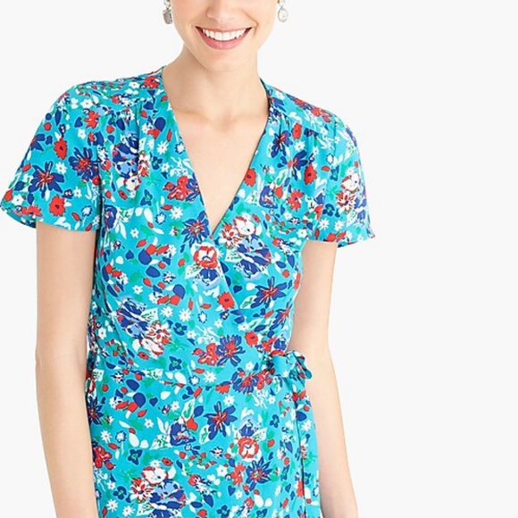 Printed wrap dress - Picture 2 of 4